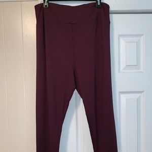 LulaRoe TC2 Eggplant purple leggings